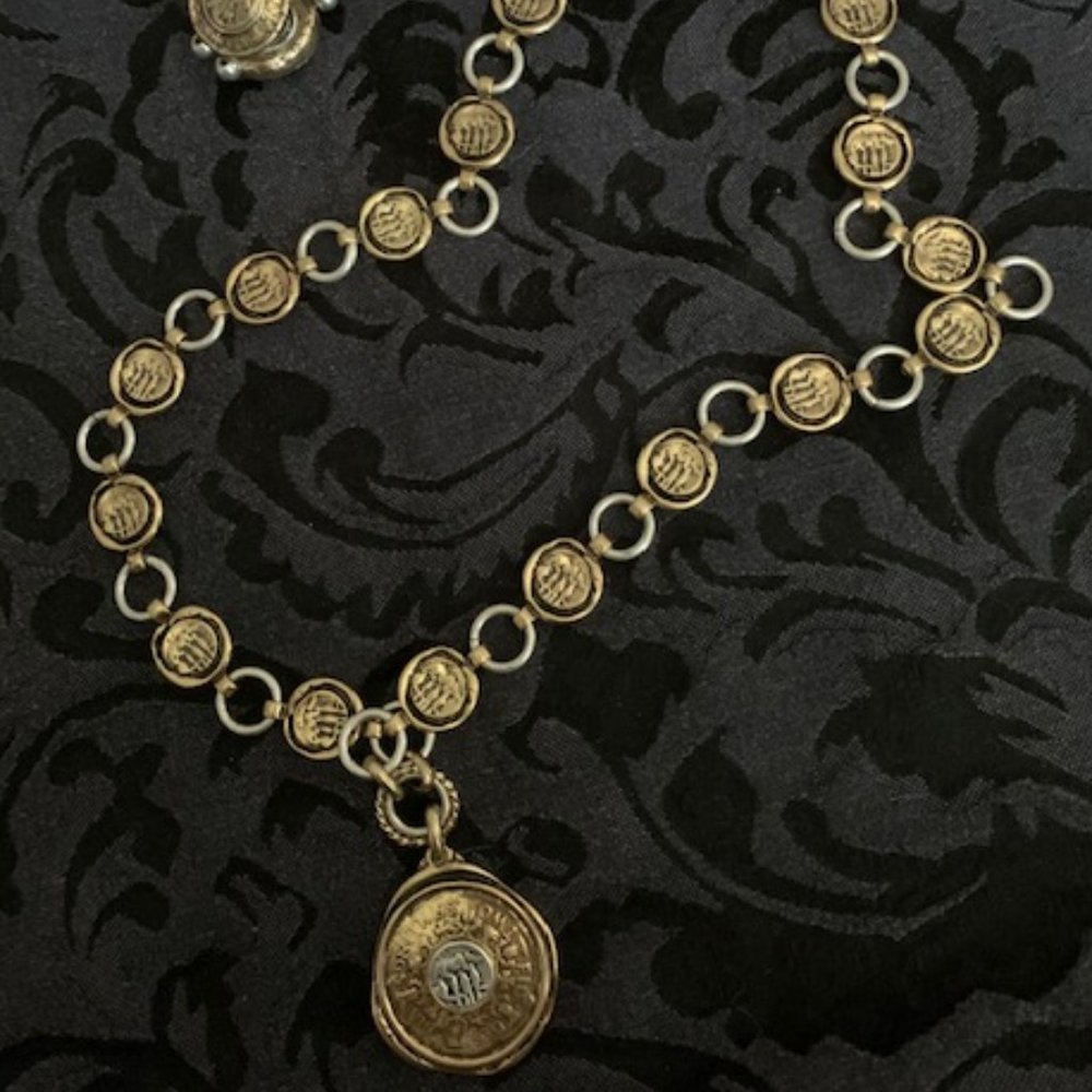 Gold tone Necklace and stretch bracelet -  Chico's
